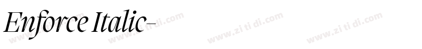 Enforce Italic字体转换 Enforce Italic字体转换